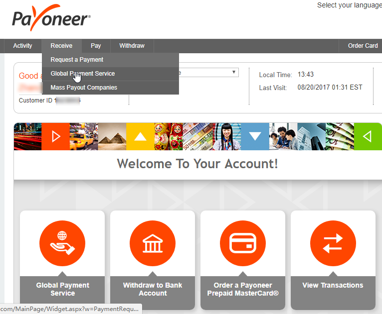 Payoneer/P卡注册 | 外贸 SOHO 生活分享 | SohoLife.me